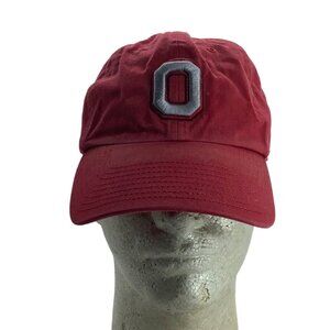 Vtg The Ohio State University OSU Logo Baseball Cap Ball Adult OS Red Buckeyes